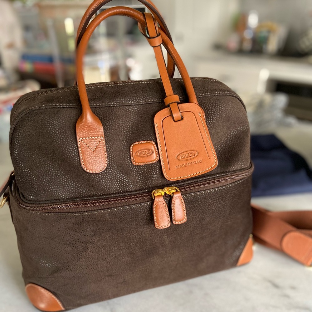 Bric’s Life Tuscan Train Case, olive — never used